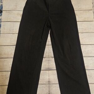 Men's Wide Leg Black Corduroy Pants